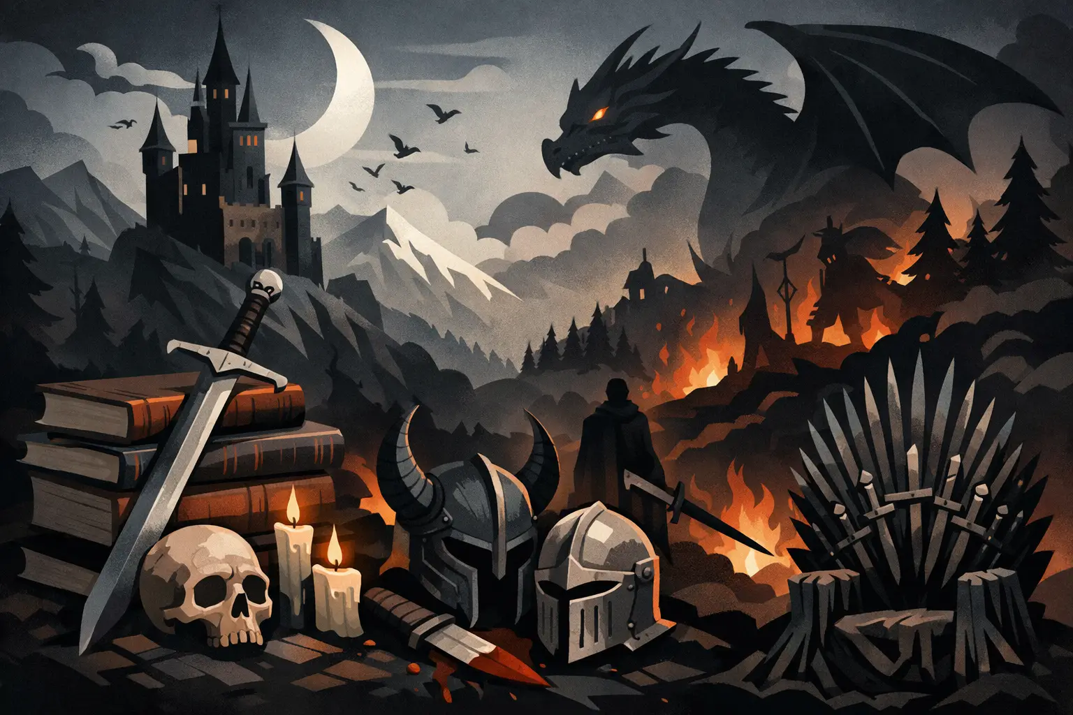 11 Books Like Game of Thrones but Darker